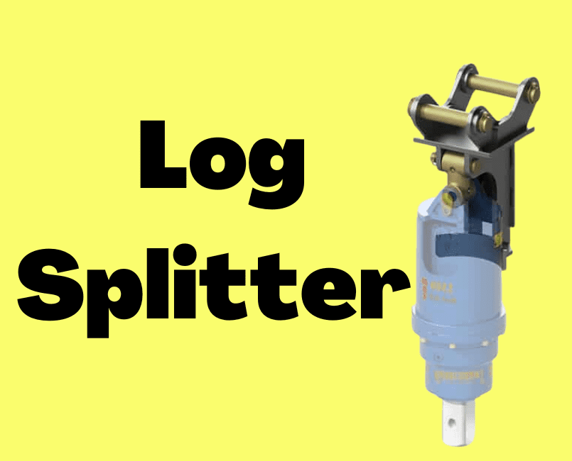 Log Splitter attachments for mini excavator