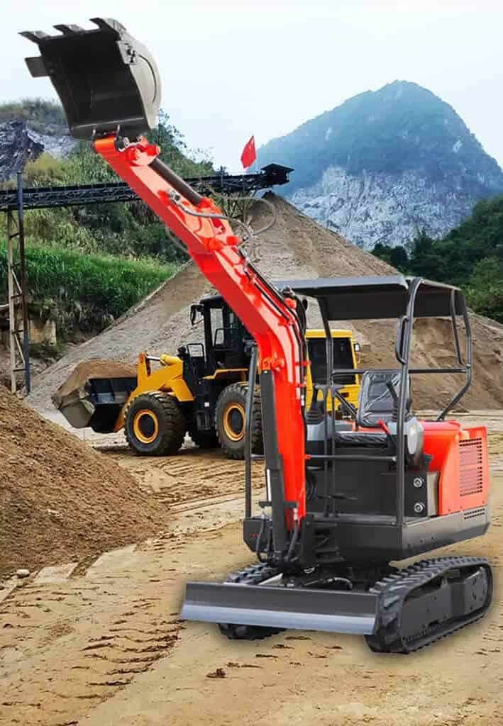 HIXEN mini excavator banner