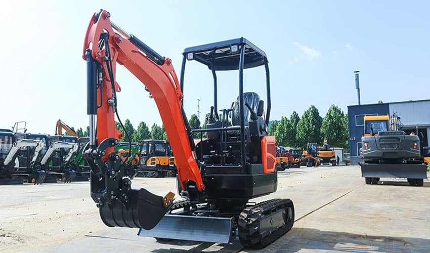 Zero tail excavator