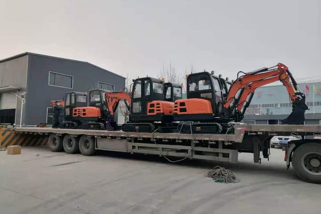 hixen micro excavator delivery