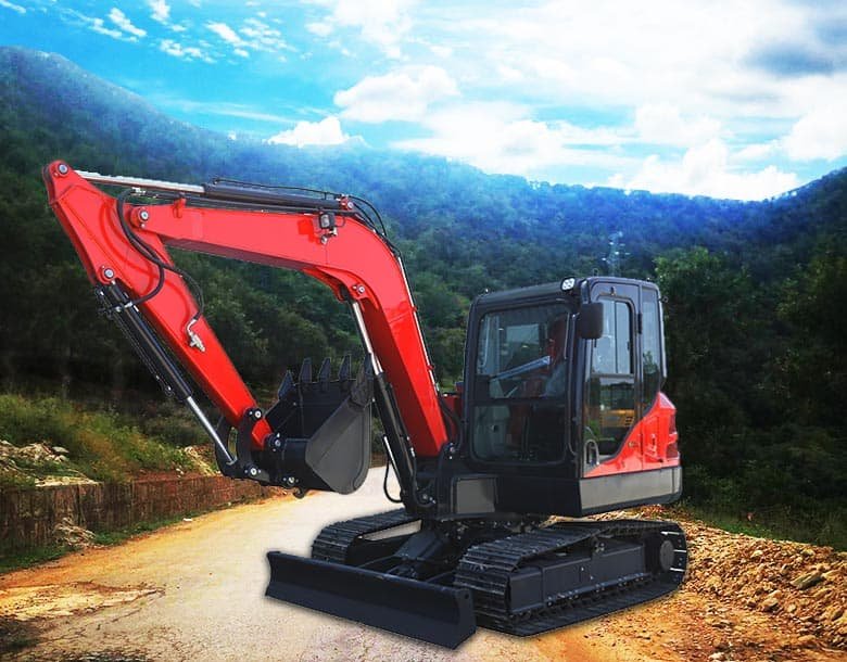 Illustration of medium excavator