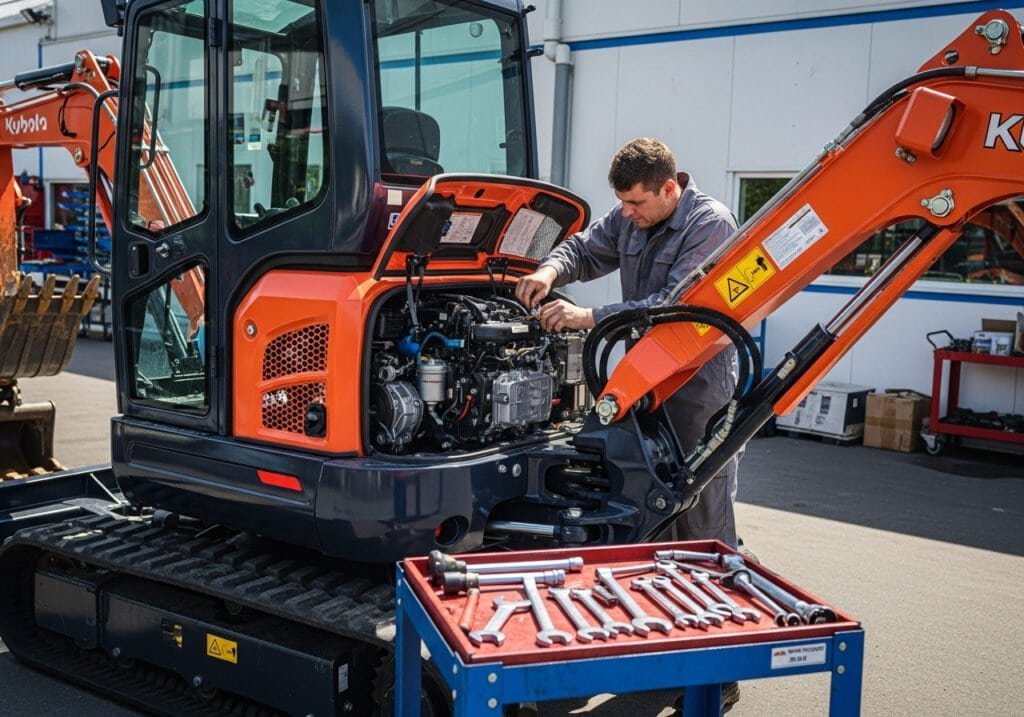 mini excavator maintenance