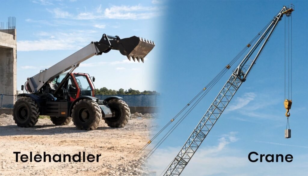 Telehandler vs Crane